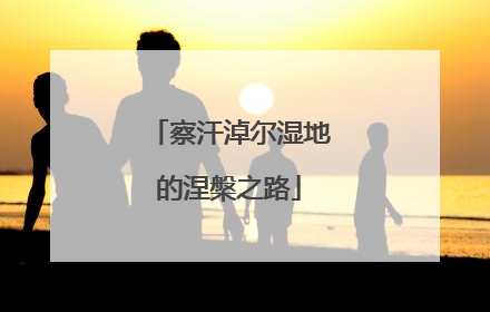 察汗淖尔湿地的涅槃之路