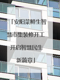 安阳菜鲜生智慧市集装修开工 开启智慧民生新篇章