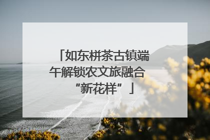 如东栟茶古镇端午解锁农文旅融合“新花样”