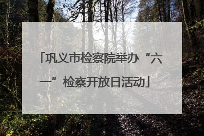 巩义市检察院举办“六一”检察开放日活动