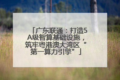 广东联通：打造5A级智算基础设施，筑牢粤港澳大湾区“第一算力引擎”