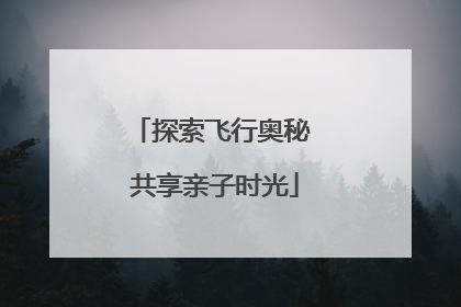 探索飞行奥秘 共享亲子时光