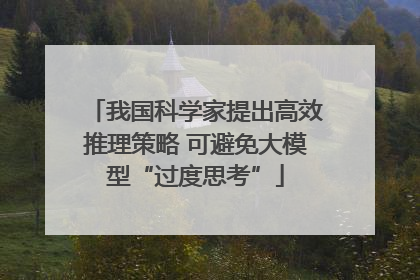 我国科学家提出高效推理策略 可避免大模型“过度思考”