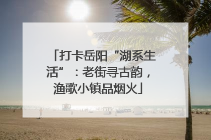 打卡岳阳“湖系生活”：老街寻古韵，渔歌小镇品烟火