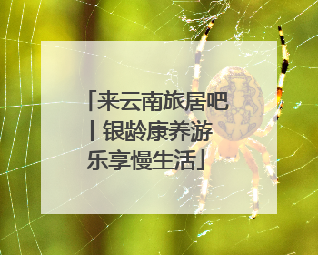 来云南旅居吧丨银龄康养游 乐享慢生活