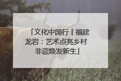 文化中国行丨福建龙岩：艺术点亮乡村 非遗焕发新生