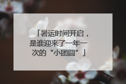 暑运时间开启，是谁迎来了一年一次的“小团圆”