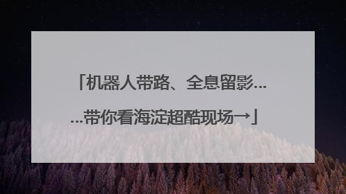 机器人带路、全息留影……带你看海淀超酷现场→
