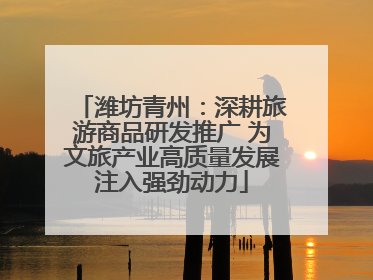 潍坊青州：深耕旅游商品研发推广 为文旅产业高质量发展注入强劲动力