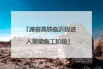 潍宿高铁临沂段进入架梁施工阶段