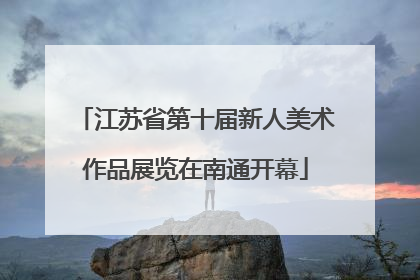 江苏省第十届新人美术作品展览在南通开幕