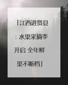 江西进贤县：水果采摘季开启 全年鲜果不断档