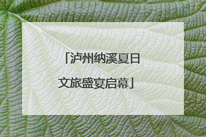 泸州纳溪夏日文旅盛宴启幕