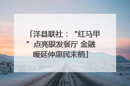 洋县联社：“红马甲”点亮银发餐厅 金融暖延伸惠民末梢