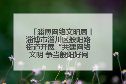 淄博网络文明周丨淄博市淄川区般阳路街道开展“共建网络文明 争当般阳好网民”主题宣讲活动