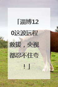 淄博120这波远程救援，央视都忍不住夸！