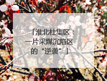 淮北杜集区：一片采煤沉陷区的“逆袭”