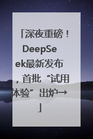 深夜重磅！DeepSeek最新发布，首批“试用体验”出炉→
