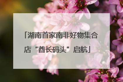 湖南首家南非好物集合店“酋长码头”启航