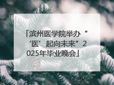 滨州医学院举办“‘医’起向未来”2025年毕业晚会
