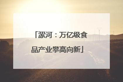 漯河：万亿级食品产业攀高向新