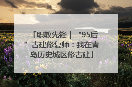 职教先锋｜“95后”古建修复师：我在青岛历史城区修古建