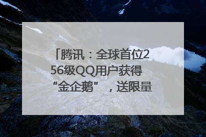 腾讯：全球首位256级QQ用户获得“金企鹅”，送限量版神秘惊喜等礼物