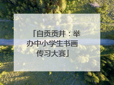 自贡贡井：举办中小学生书画传习大赛