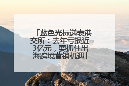 蓝色光标递表港交所：去年亏损近3亿元，要抓住出海跨境营销机遇