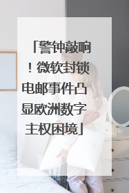 警钟敲响！微软封锁电邮事件凸显欧洲数字主权困境