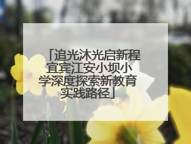 追光沐光启新程 宜宾江安小坝小学深度探索新教育实践路径