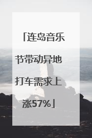 连岛音乐节带动异地打车需求上涨57%