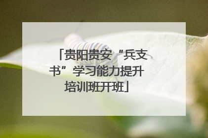 贵阳贵安“兵支书”学习能力提升培训班开班