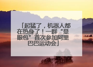 起猛了，机器人都在热身了！一群“显眼包”首次参加阿里巴巴运动会