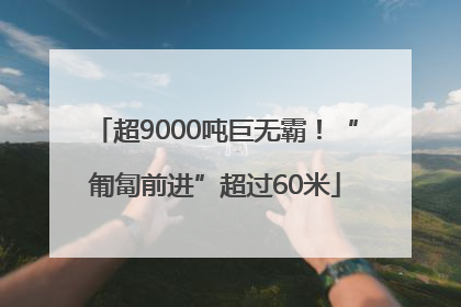 超9000吨巨无霸！“匍匐前进”超过60米