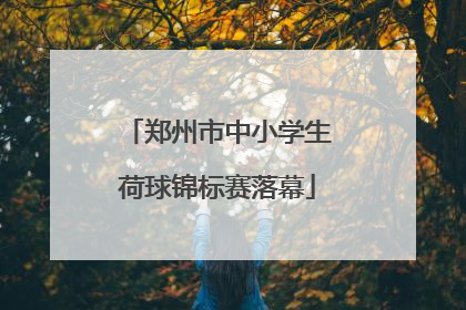 郑州市中小学生荷球锦标赛落幕