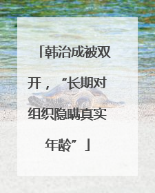 韩治成被双开，“长期对组织隐瞒真实年龄”