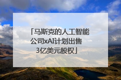 马斯克的人工智能公司xAI计划出售3亿美元股权