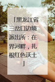 黑龙江省三岔口边境派出所：在界河畔，扎根红色沃土