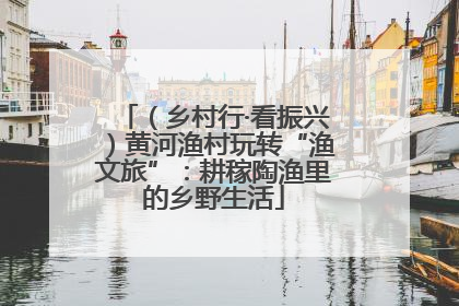 （乡村行·看振兴）黄河渔村玩转“渔文旅”：耕稼陶渔里的乡野生活