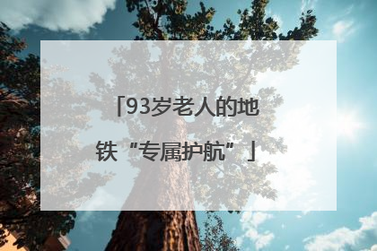 93岁老人的地铁“专属护航”