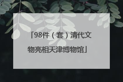 98件（套）清代文物亮相天津博物馆