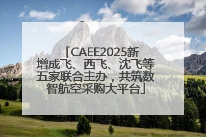 CAEE2025新增成飞、西飞、沈飞等五家联合主办，共筑数智航空采购大平台